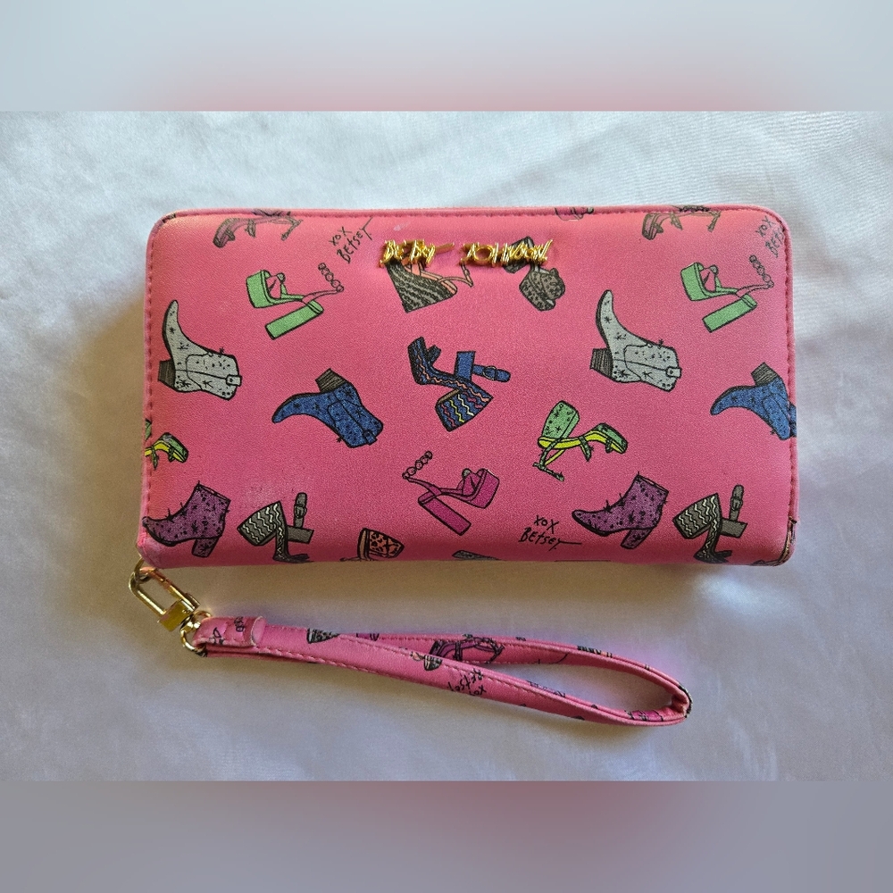 Betsey Johnson Pink Patterned Women's Wallet